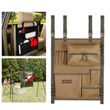 Maxbell Tableware Storage Bag Multi Pocket Dinnerware Bag for Kitchen Camping Picnic Khaki