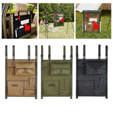 Maxbell Tableware Storage Bag Multi Pocket Dinnerware Bag for Kitchen Camping Picnic Khaki