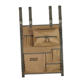 Maxbell Tableware Storage Bag Multi Pocket Dinnerware Bag for Kitchen Camping Picnic Khaki