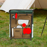 Maxbell Tableware Storage Bag Multi Pocket Dinnerware Bag for Kitchen Camping Picnic Black