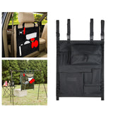 Maxbell Tableware Storage Bag Multi Pocket Dinnerware Bag for Kitchen Camping Picnic Black