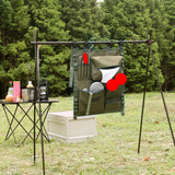 Maxbell Tableware Storage Bag Multi Pocket Dinnerware Bag for Kitchen Camping Picnic Black