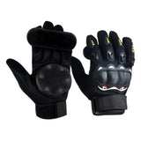 Maxbell Longboard Slide Gloves with Sliders Skate Gloves Sports for Skateboarding Black