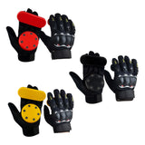 Maxbell Longboard Slide Gloves with Sliders Skate Gloves Sports for Skateboarding Black