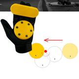 Maxbell Longboard Slide Gloves with Sliders Skate Gloves Sports for Skateboarding Yellow