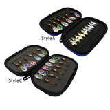 Maxbell 16 Pieces Portable Fishing Lures Spinners Spoon Baits Set Artificial Bait StyleA