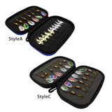 Maxbell 16 Pieces Portable Fishing Lures Spinners Spoon Baits Set Artificial Bait StyleA