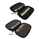 Maxbell 16 Pieces Portable Fishing Lures Spinners Spoon Baits Set Artificial Bait StyleA