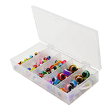 Maxbell 100x 4/5/6/8mm Fish Eye Fishing Beads Mixed Color DIY Kit Fishing Line Beads