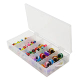 Maxbell 100x 4/5/6/8mm Fish Eye Fishing Beads Mixed Color DIY Kit Fishing Line Beads