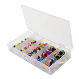 Maxbell 100x 4/5/6/8mm Fish Eye Fishing Beads Mixed Color DIY Kit Fishing Line Beads