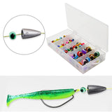 Maxbell 100x 4/5/6/8mm Fish Eye Fishing Beads Mixed Color DIY Kit Fishing Line Beads