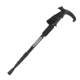 Maxbell Aluminum Telescopic Elderly Walking Cane Anti Rust Anti Slip Rubber Handle Black