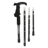 Maxbell Aluminum Telescopic Elderly Walking Cane Anti Rust Anti Slip Rubber Handle Black