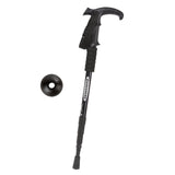 Maxbell Aluminum Telescopic Elderly Walking Cane Anti Rust Anti Slip Rubber Handle Black