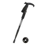 Maxbell Aluminum Telescopic Elderly Walking Cane Anti Rust Anti Slip Rubber Handle Black