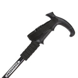 Maxbell Aluminum Telescopic Elderly Walking Cane Anti Rust Anti Slip Rubber Handle Black