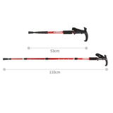 Maxbell Aluminum Telescopic Elderly Walking Cane Anti Rust Anti Slip Rubber Handle Black