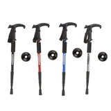Maxbell Aluminum Telescopic Elderly Walking Cane Anti Rust Anti Slip Rubber Handle Black