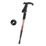 Maxbell Aluminum Telescopic Elderly Walking Cane Anti Rust Anti Slip Rubber Handle Red