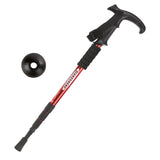 Maxbell Aluminum Telescopic Elderly Walking Cane Anti Rust Anti Slip Rubber Handle Red