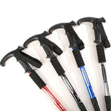 Maxbell Aluminum Telescopic Elderly Walking Cane Anti Rust Anti Slip Rubber Handle Red