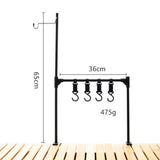 Maxbell Camping Hanging Rack Outdoor Lamp Stand Tools Lightweight for Cooking Beach