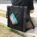 Maxbell Foldable Stadium Chair Camping Seat Cushion Outdoor Lightweight Travel Black