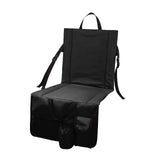 Maxbell Foldable Stadium Chair Camping Seat Cushion Outdoor Lightweight Travel Black