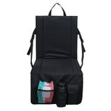 Maxbell Foldable Stadium Chair Camping Seat Cushion Outdoor Lightweight Travel Black