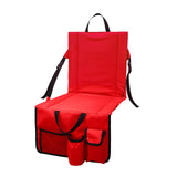 Maxbell Foldable Stadium Chair Camping Seat Cushion Outdoor Lightweight Travel Red
