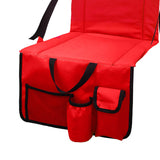 Maxbell Foldable Stadium Chair Camping Seat Cushion Outdoor Lightweight Travel Red