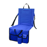 Maxbell Foldable Stadium Chair Camping Seat Cushion Outdoor Lightweight Travel Blue
