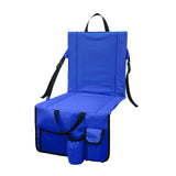 Maxbell Foldable Stadium Chair Camping Seat Cushion Outdoor Lightweight Travel Blue