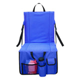 Maxbell Foldable Stadium Chair Camping Seat Cushion Outdoor Lightweight Travel Blue