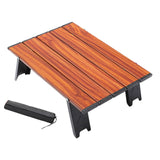 Maxbell Folding Foldable Camping Table Compact Camp Table for Climbing Garden BBQ Brown