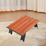 Maxbell Folding Foldable Camping Table Compact Camp Table for Climbing Garden BBQ Brown
