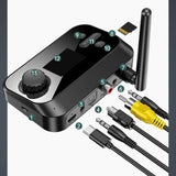 Maxbell 5.0 Audio Transmitter Receiver 33Feet Connection for Car Speaker