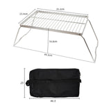 Maxbell Folding Campfire Grill Outdoor Cooking Pot Holder Bracket for Hiking Travel L