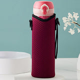 Maxbell Detachable Kettle Pouch Holder Neoprene Water Bottle Carrier for Camping Red