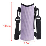 Maxbell Detachable Kettle Pouch Holder Neoprene Water Bottle Carrier for Camping Light Purple