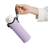 Maxbell Detachable Kettle Pouch Holder Neoprene Water Bottle Carrier for Camping Light Purple