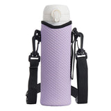 Maxbell Detachable Kettle Pouch Holder Neoprene Water Bottle Carrier for Camping Light Purple