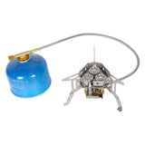 Maxbell Camping Gas Stove Split Burner Survival Kit Cookware for Hiking BBQ Outdoor