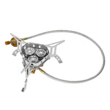 Maxbell Camping Gas Stove Split Burner Survival Kit Cookware for Hiking BBQ Outdoor