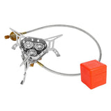 Maxbell Camping Gas Stove Split Burner Survival Kit Cookware for Hiking BBQ Outdoor