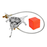 Maxbell Camping Gas Stove Split Burner Survival Kit Cookware for Hiking BBQ Outdoor