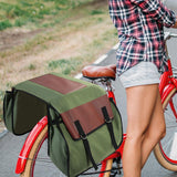 Maxbell MTB Bike Panniers Bag Storage Shoulder Bag for Cycling Mountain Travel green