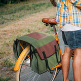 Maxbell MTB Bike Panniers Bag Storage Shoulder Bag for Cycling Mountain Travel green