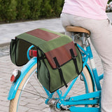 Maxbell MTB Bike Panniers Bag Storage Shoulder Bag for Cycling Mountain Travel green